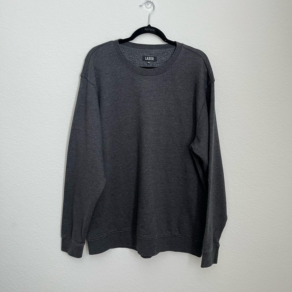 Lazer dark gray crewneck sweater sweatshirt L